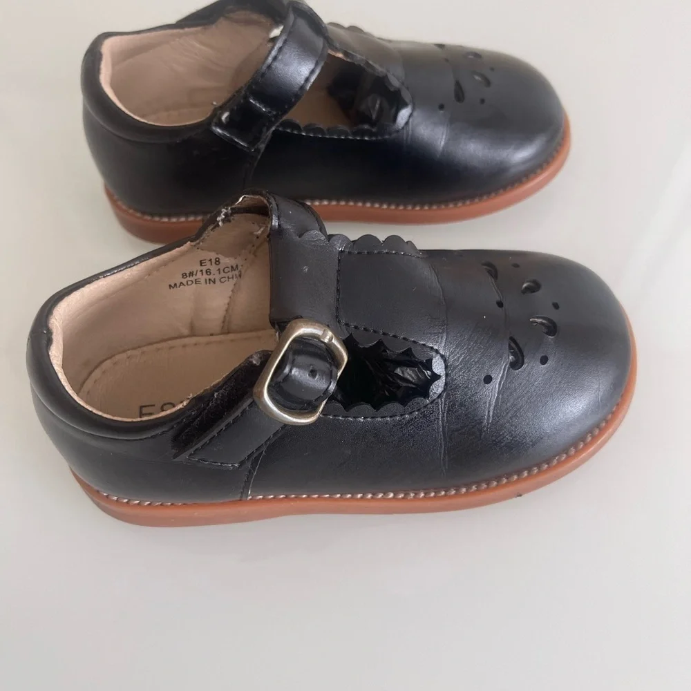 Classic Black Kids Shoes